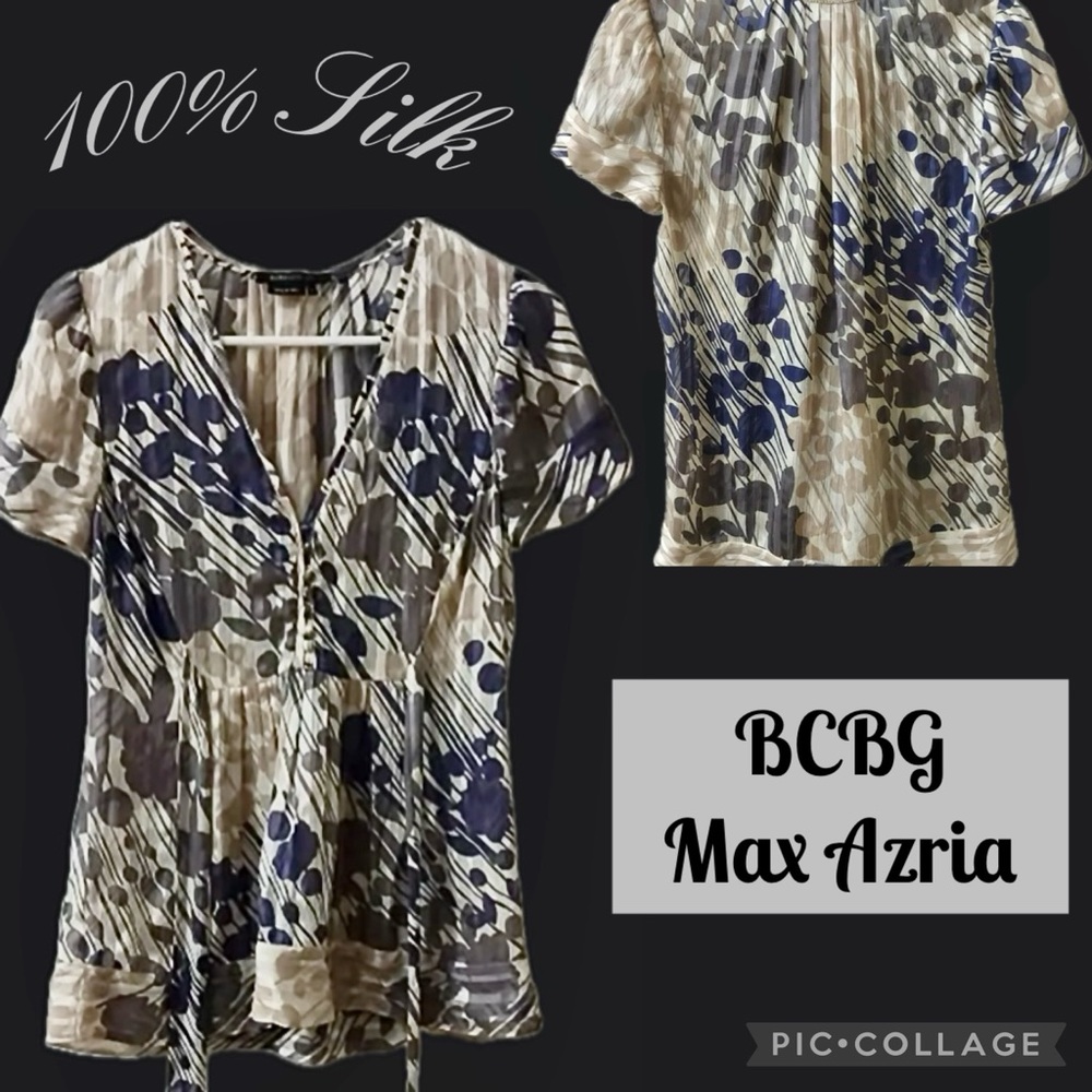 BCBG Max Azria 100% Silk Blouse